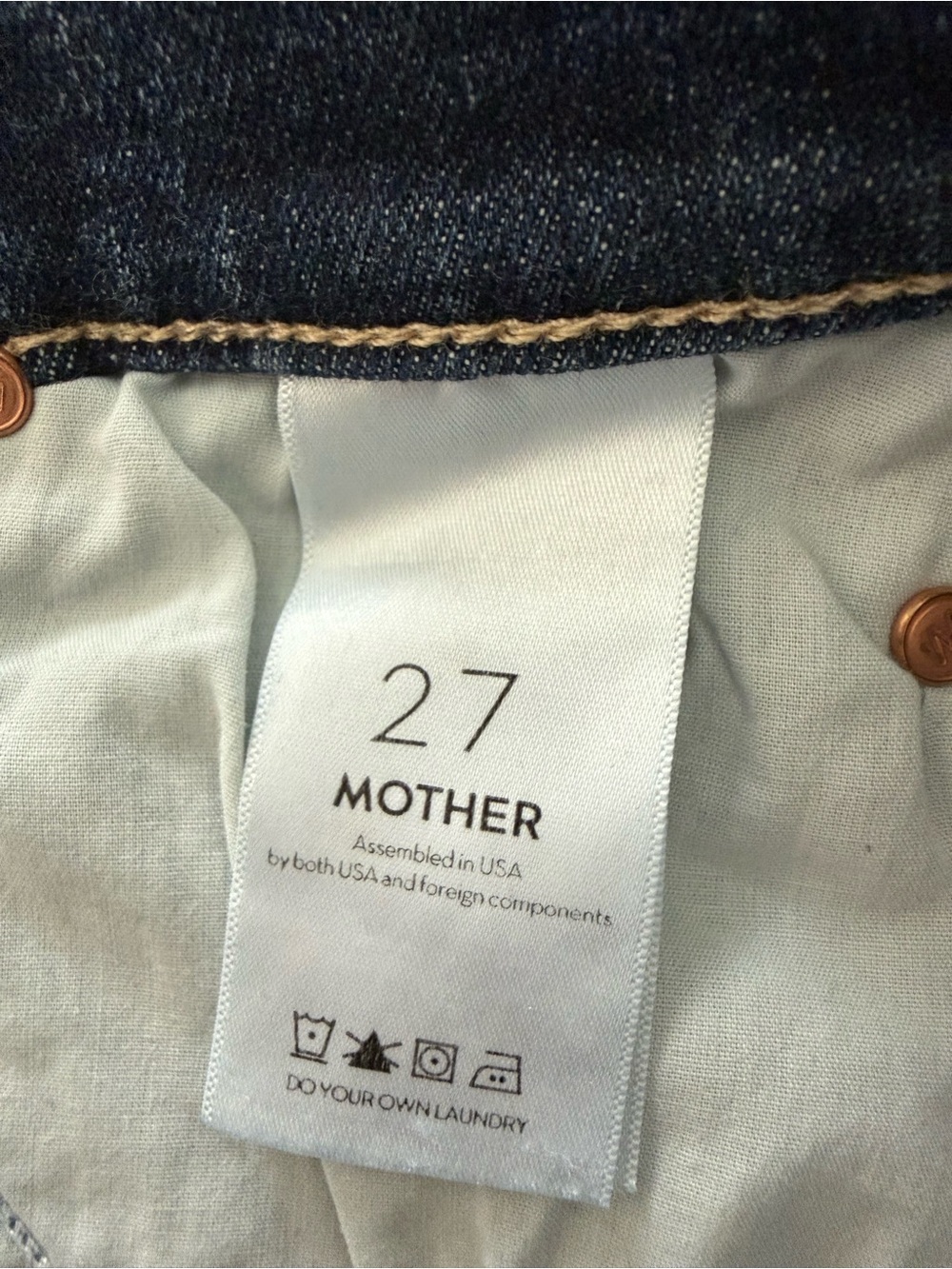 MOTHER Denim The Charmer Fray Short Size 27 - Picture 5 of 9
